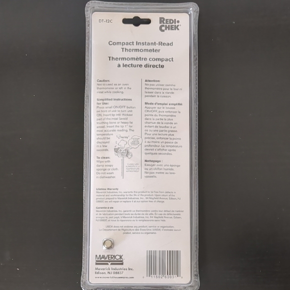 3 / 30$ Compact Instant-Read Meat Thermometer - New - Picture 4 of 4
